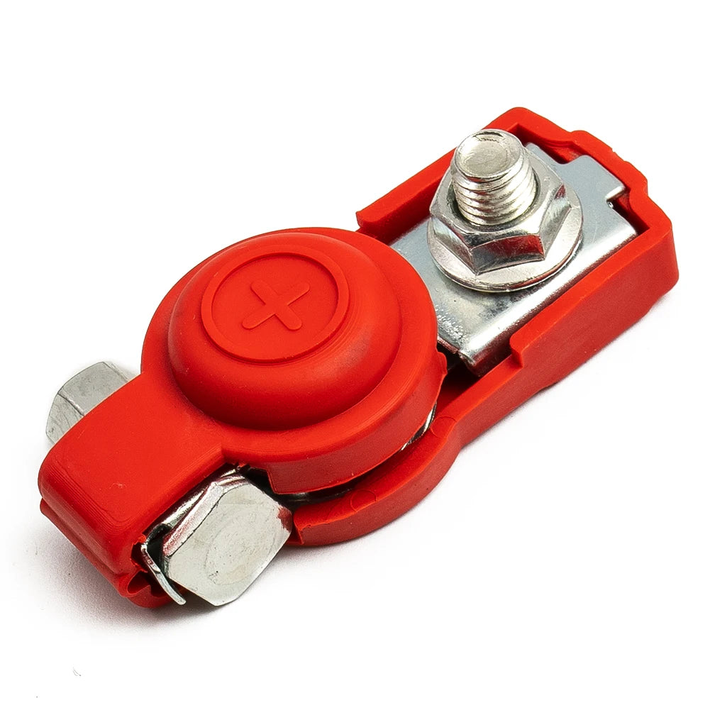 2X Auto Battery Terminal Cable Clamp Negative Positive Top-Post For Toyota Car Cable Connector Battery Main Cable Top Post Clamp