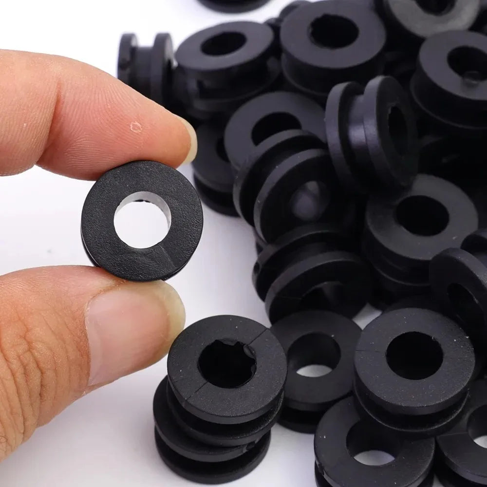 Rubber Motorcycle Cushion Washer Gasket Replacement Part Fairing Side Cover Bushing O Ring Anti Vibration Mount Black Pads