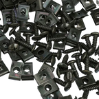 Metal U-Type Screw Fastener Clip Car Base Anti-rust Clamp Fastener Bumper Fender Trim Panel Fastener Board Protection Amagi