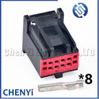 8 Pin female or male Automotive connector Power amplifier Radio harness plug 30700-1080 For Buick Ford Ram