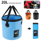 12/20l Portable Foldable Water Bucket Fishing Bucket Folding Water Container For Travelling Camping Hiking Fishing Washing Amagi