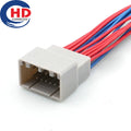 16 Pin Connector Unsealed Male Connector Cable Motorcycle Electrical Harnesses Wiring Harness Housing
