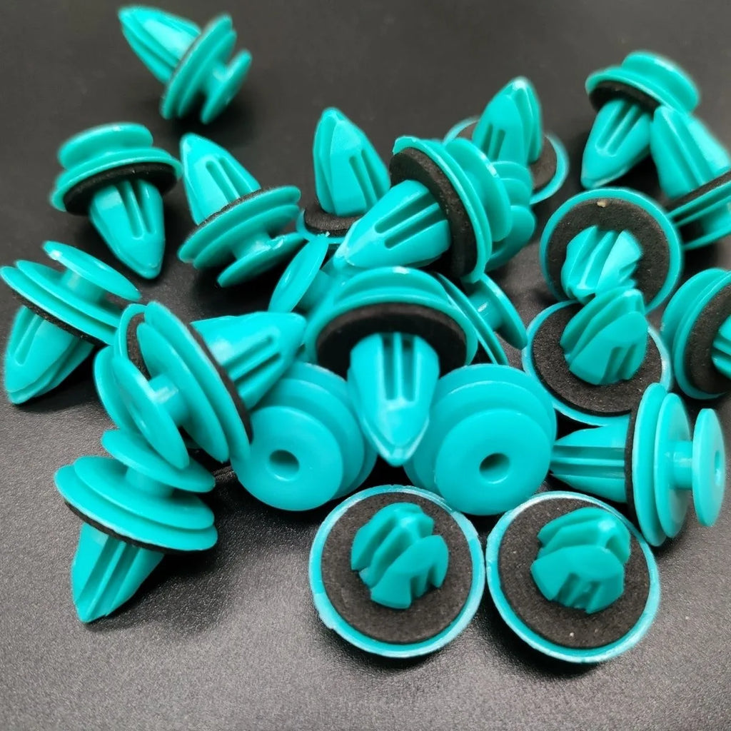 100/20PCS Auto Door Panel Clip with Seal Ring Auto Fastener Rivet Bumper Clip Retainer Car Interior Retaining Accessories