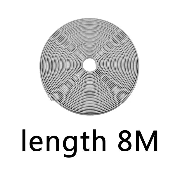 4M / 8M Car Grilles Decoration Strips Auto Wheel Protector Car-styling Accessories Wheel Sticker Tire Rim Strip Chrome Tape Good