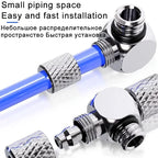 Mini Pneumatic Pipe Connector PC PL Screw Through Quick Fitting Fast Twist Joint ,Male Thread M3 M4 M5 M6 - Tube OD 3mm 4mm 6mm