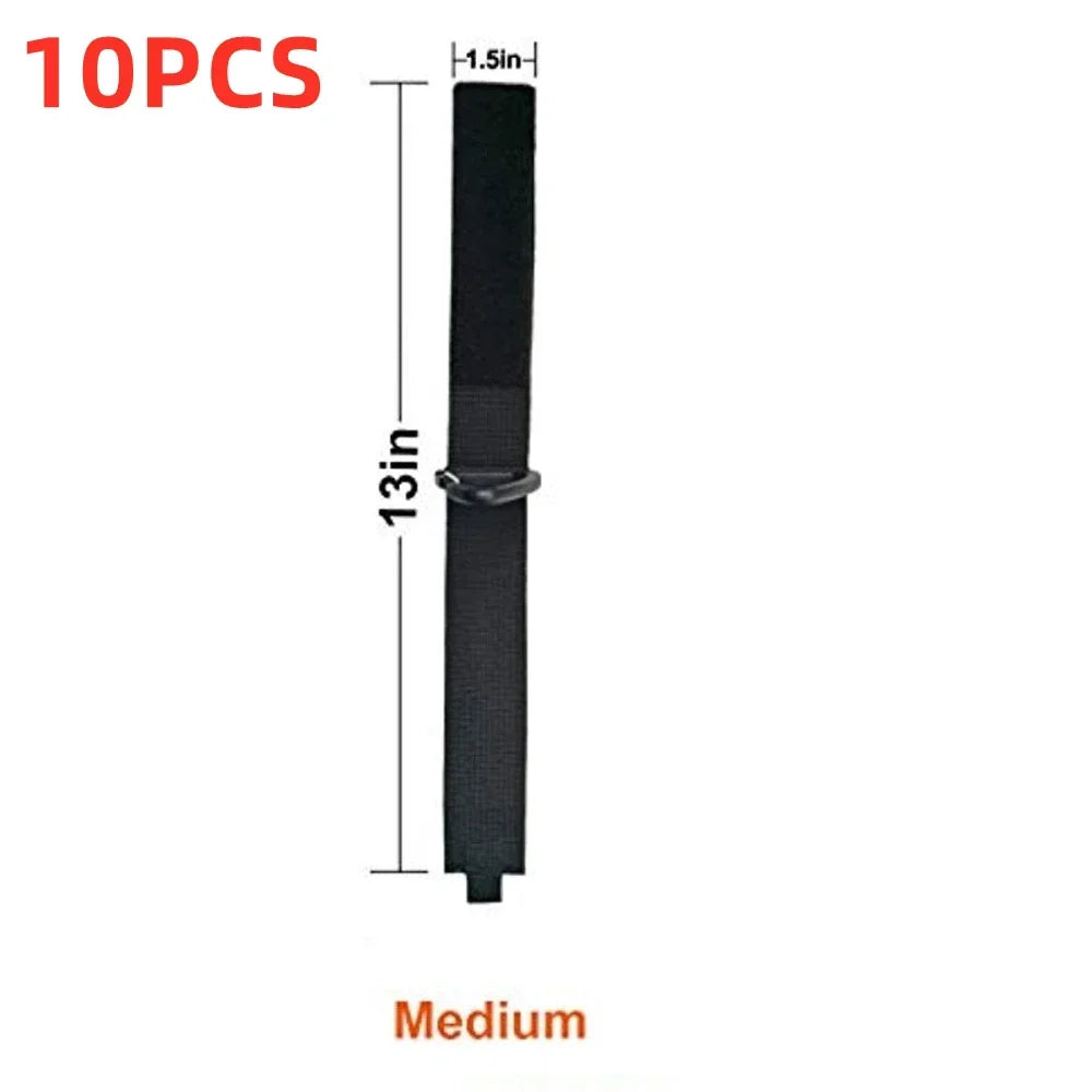 Car Cord Organizer Holder 10/5/1pcs Triangle Buckle Power Storager Wire Manager Nylon Heavy Storage Straps For Cables And Hoses