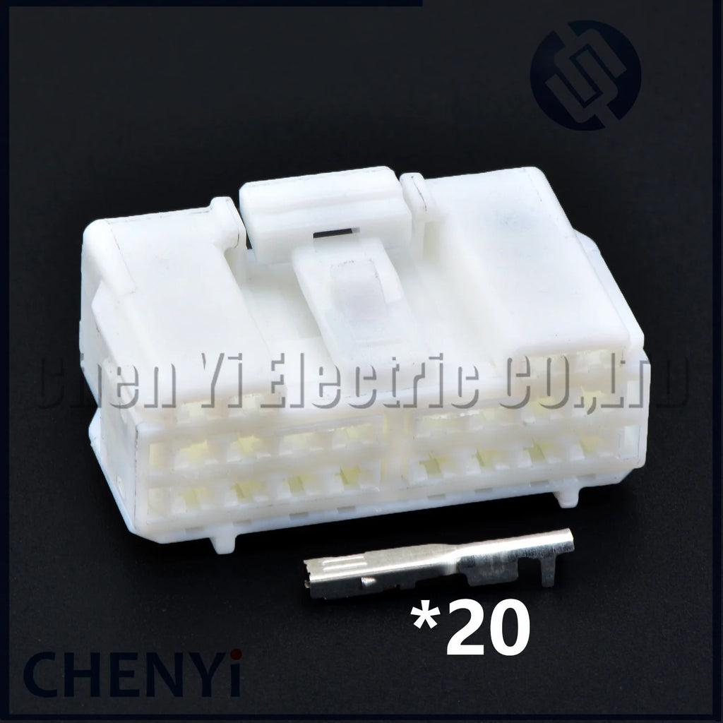 20 Pin male female Car Socket Auto Low Current Cable Adapter Automobile Replacement Connector Plug 6098-7360 6098-7357 With Pin