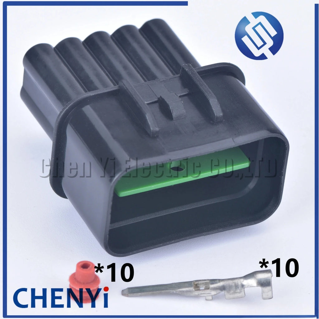1 set 10 Pin male or female Automotive waterproof Connector headlamp plug adapter  PB625-10027 PB621-10020 For Hyundai