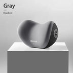 Memory Foam Headrest Lumbar Support Set Ergonomic Neck Pillow Back Cushion Car Driver Seat Comfort Breathable Polyester Fabric