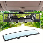 Car Snap-on HD Large Field of View Anti-fog Rear-view Mirror Universal Anti-glare Wide-angle Mirror White Car Accessories Amagi