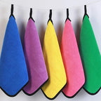 1-5 Pcs Microfiber Car Washing Towel Soft Quick Drying Windows Mirrors Wiping Rags Home Double Layer Cleaning Cloths Amagi