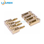 Four-way banana head connection terminals for quick connection of car plugs to sockets, speaker wires and power cords
