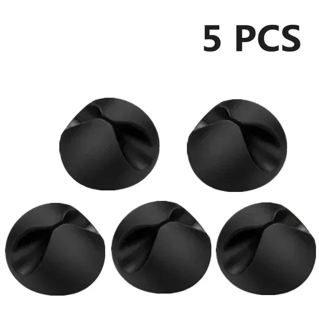 Car Wire Tie Clip Adhesive Fixer Organizer Black White Clamp Cable Line Holder Phone Computer USB Line Fastener Auto Accessories