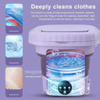 8L Portable Small Foldable Washing Machine with Spin Dryer For Socks Underwear Panties Washer Household Mini Machine Amagi