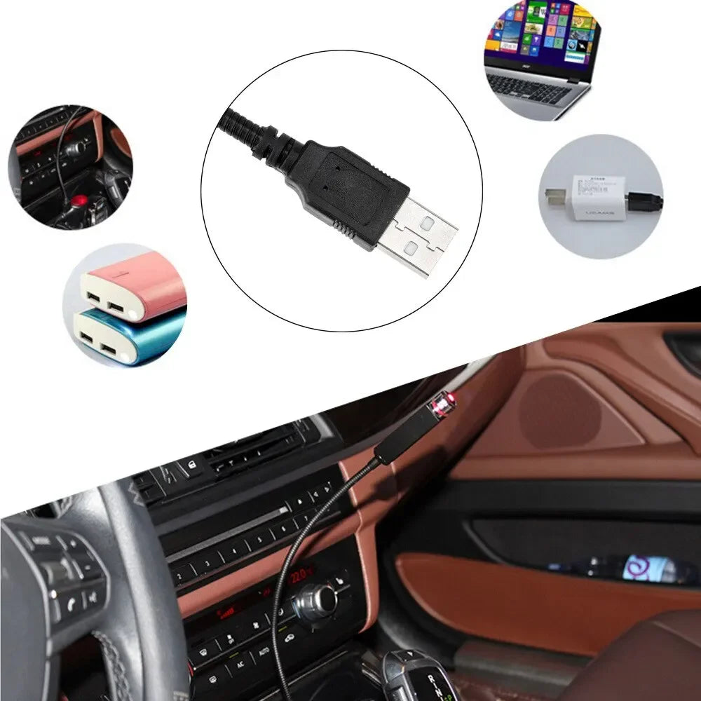 Mini LED Car Roof Star Night Light Projector Atmosphere Galaxy Lamp USB Decorative Adjustable for Auto Roof Room Ceiling Tools