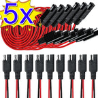 1-5PCS High-quality SAE Female and Male Power Extension Plug Cables Solar Cell Quick Disconnect Wiring Copper Harnesses