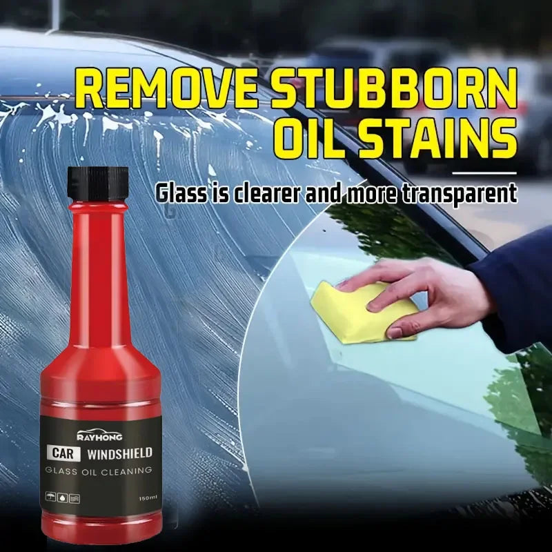 150ml Car Glass Oil Film Remover - Windshield Cleaner, Stain & Rain Scratch-Free Wiper Fluid Amagi