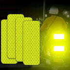 10pcs/set Car Bumper Reflective Safety Strip Stickers Car Reflective Sticker Reflective Warning Safety Tape Stickers Decals