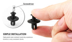 Universal Car 8mm Hole Plastic Rivets 1000/50 Fastener Push Clip Black Bumper Door Trim Panel Retainer Fastener Clip Accessories