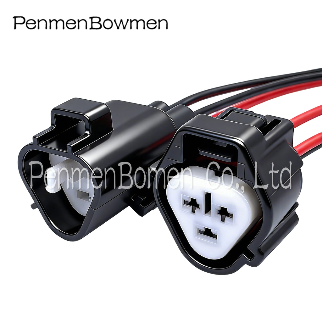 1 Set 3 Pin Auto Ignition Coil Electrical Connectors Female Male Wire Harness Plug For Toyota Camry Honda 6188-0099 6189-0179