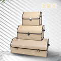 Car Trunk Organizer Box Large Capacity Auto Multiues Tools Storage Bag Stowing Tidying Leather Camping Outdoor Car Storage Bags