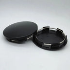 4pcs 70mm Car Black / Silver Universal Car Wheel Hub Center Cap Cover Wheel Hub Center Badges Fit For RM Rims Type