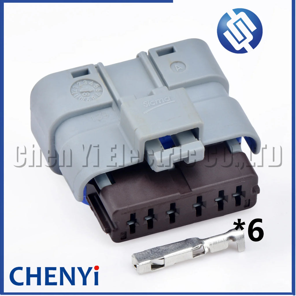 6 Pin Auto waterproof connector ignition coil Wire harness plug 211PC062S1149 10865112 For Peugeot 407 EW10A Citroen Renault