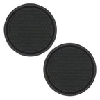2pcs Cute Bling Car Cup Holder Coaster Mat with Rhinestone for Women Girl Universal Anti Slip Automotive Interior Amagi
