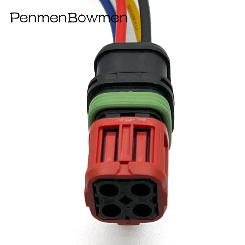 1 Set 4 Pin Car Excavator Fuel Injector Oxygen Electrical Cable Connectors Waterproof Female Wire Harness Plug For 1337352-1