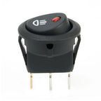 1 PC 23mm Car On  Off Rocker Switch Round 12V Red Led  Fog Light Lamp Symbol Car Van Truck  ABS Plastic Fog Light Switch