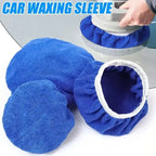 5-10inches Car Waxing Sleeves Microfiber Polisher Lint-free Cloth Covers Polishing Hood Car Paint Care Cleaning Maintenance Tool