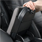 Car Soft Armrest Mat Wave Embroider PU Leather Center Console Arm Rest Protection Cushion Auto Armrests Storage Box Cover Pad
