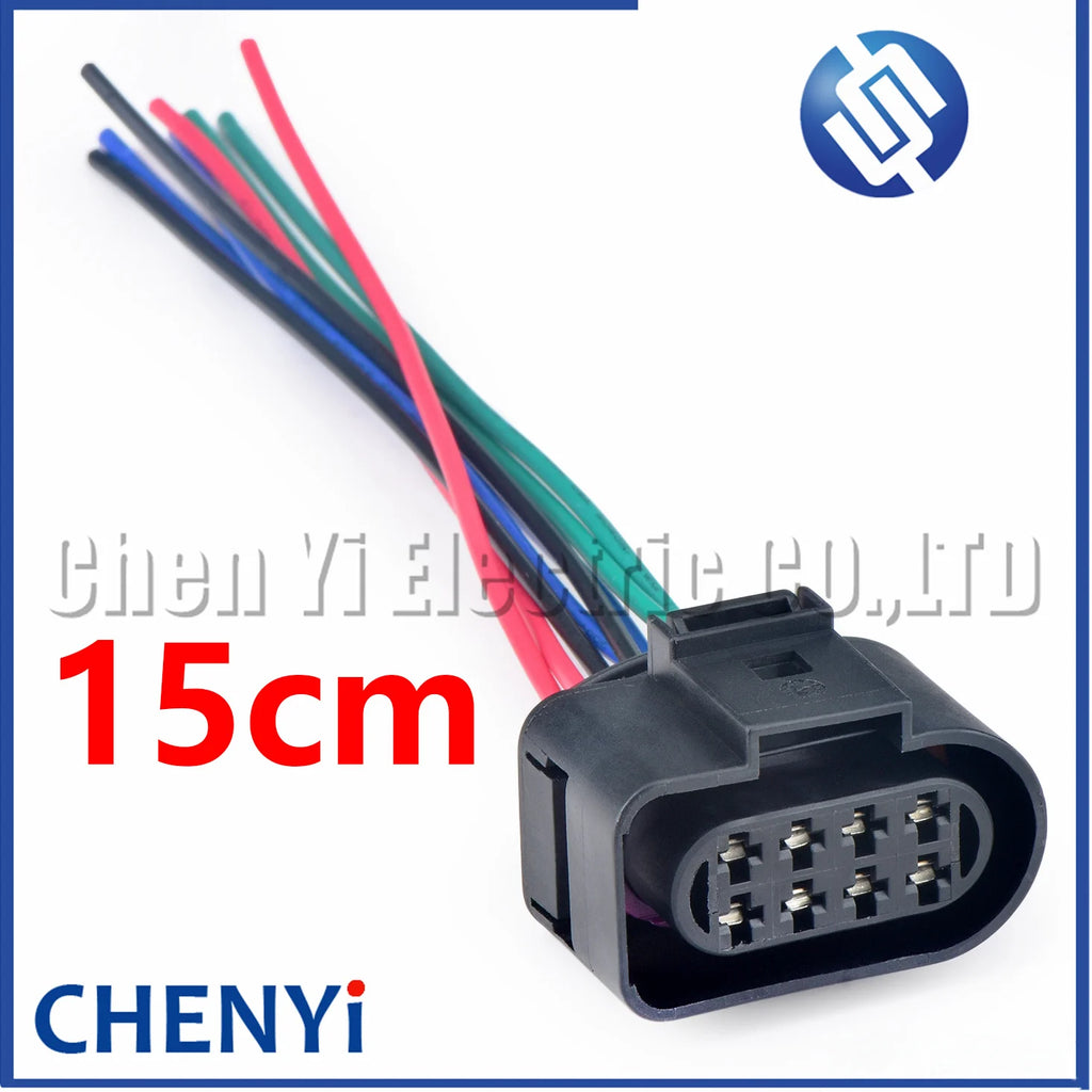 8 Pin 3.5 series Auto waterproof connector Front bumper radar tail light Headlights Lamp wire harness plug 8D0973734 8D0973834