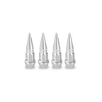 4pcs Premium Aluminum Spike Wheel Stem Caps 45/60mm for Cars Trucks Bikes Motocycles Valve Dust Protection with Edgy Style amagi