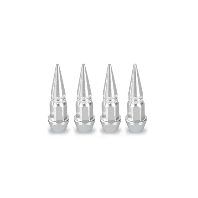 4pcs Premium Aluminum Spike Wheel Stem Caps 45/60mm for Cars Trucks Bikes Motocycles Valve Dust Protection with Edgy Style amagi