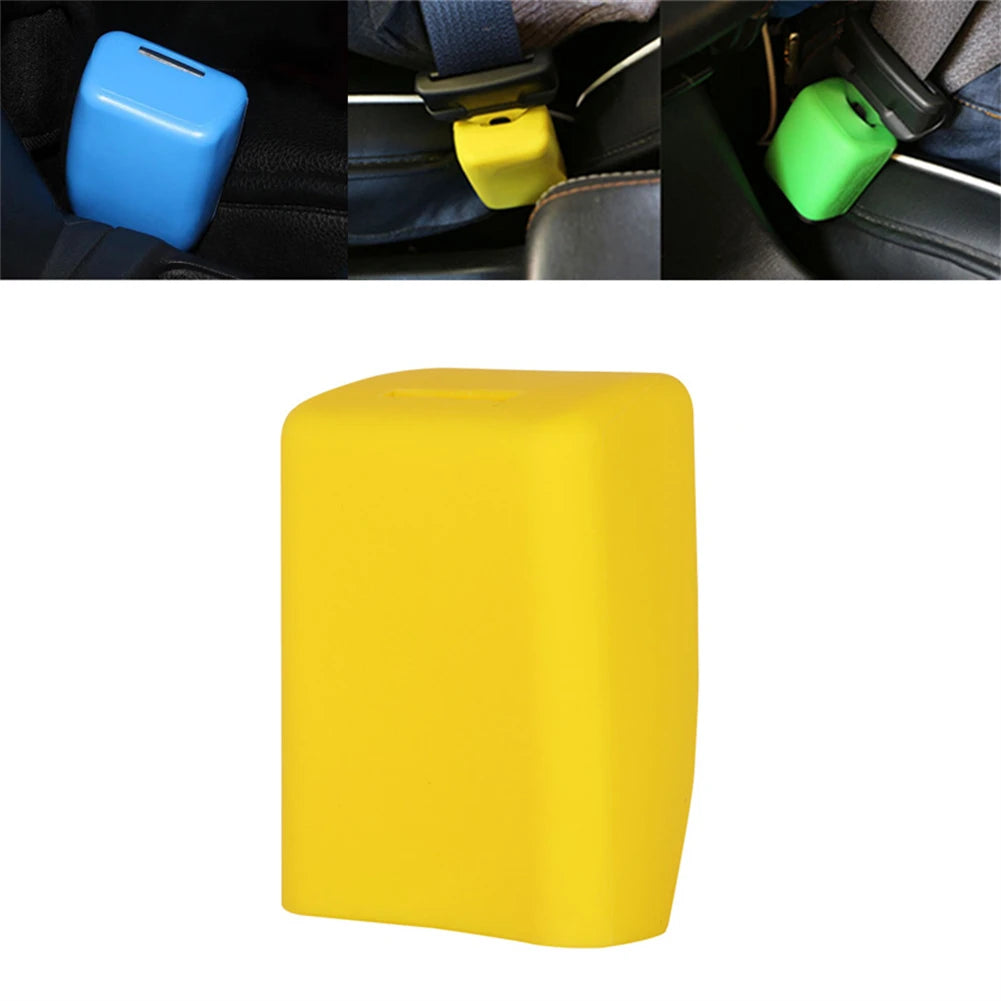Car Seat Belt Buckle Protective Cover Silicone Car Anti Scratch Dust Case Car Safety Buckle Clip Car Interior Button Cover