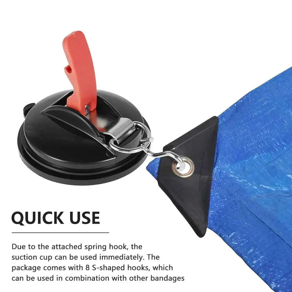 1/2/3/4Pcs Car Truck Tent Suction Multi-function Camping Tent Securing Hook Auto Accessories Vacuum Suction Cup Car Amagi