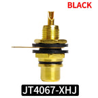 10/20/40PCS Gold-Plated RCA Jack Connectors, Zinc Alloy Single AV Coaxial Socket for Audio Video Panel Mount Applications