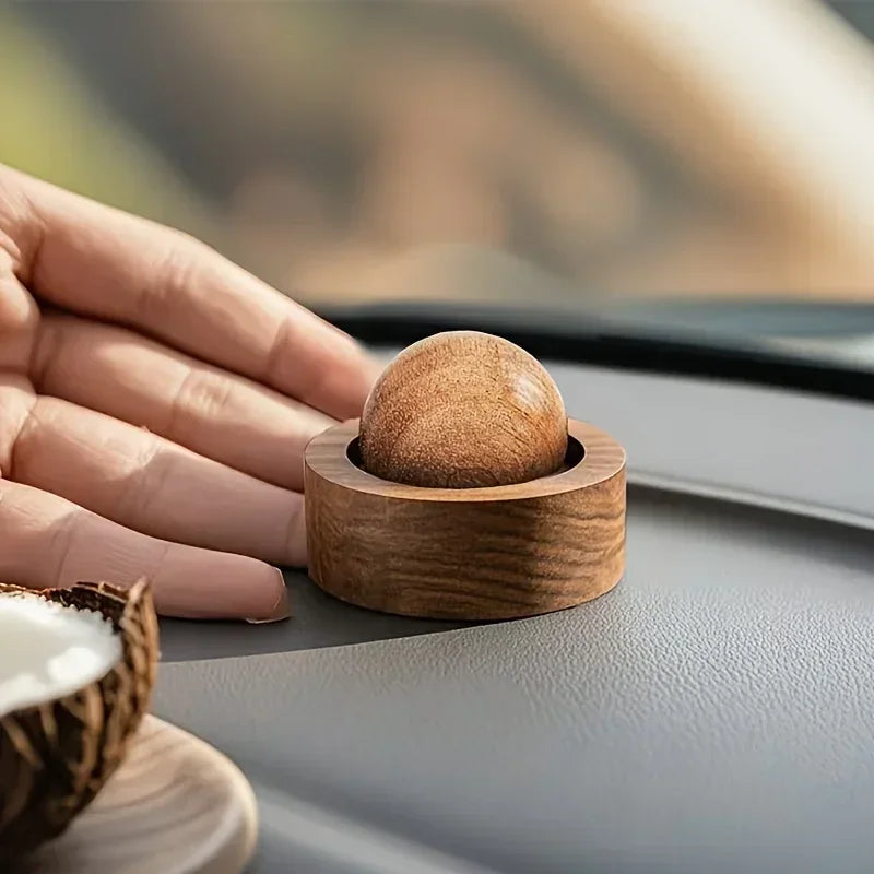 Mini Cute Natural Wood Fragrance Diffuser Car Home Essential Oil Diffuser for Bedroom Living Room Bathroom Office Oil Amagi
