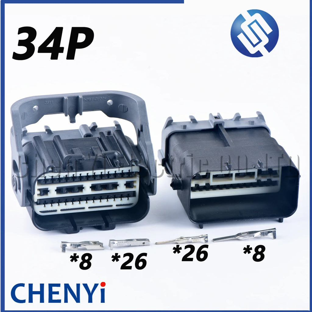 34 Pin Car Engine connector plug 3508A-01-002E 60013512A01C For Ford Transit Focus Ecosport Escape Escort Edge Fiesta Mondeo
