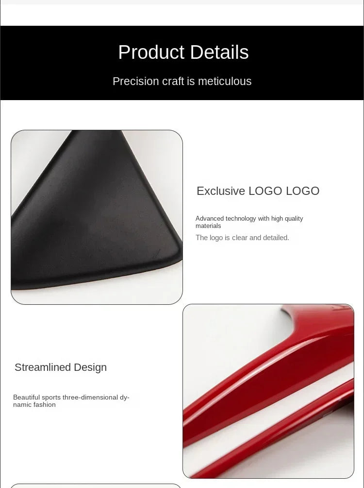 imitate Carbon Fiber For Tesla 2021 2022 2023 Model Y 3 Fender Side Camera Protective Cover Glossy Matte Color Amagi