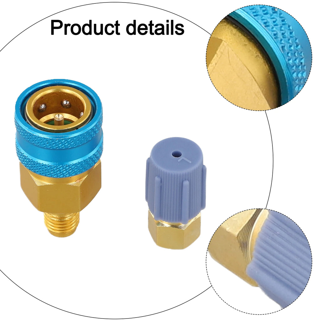 Quick Fitting Coupler  Adapter For R1234YF To  R134A Low Side Quick Coupler  Car Air-Conditioning Hose  Charging Fitting Tool