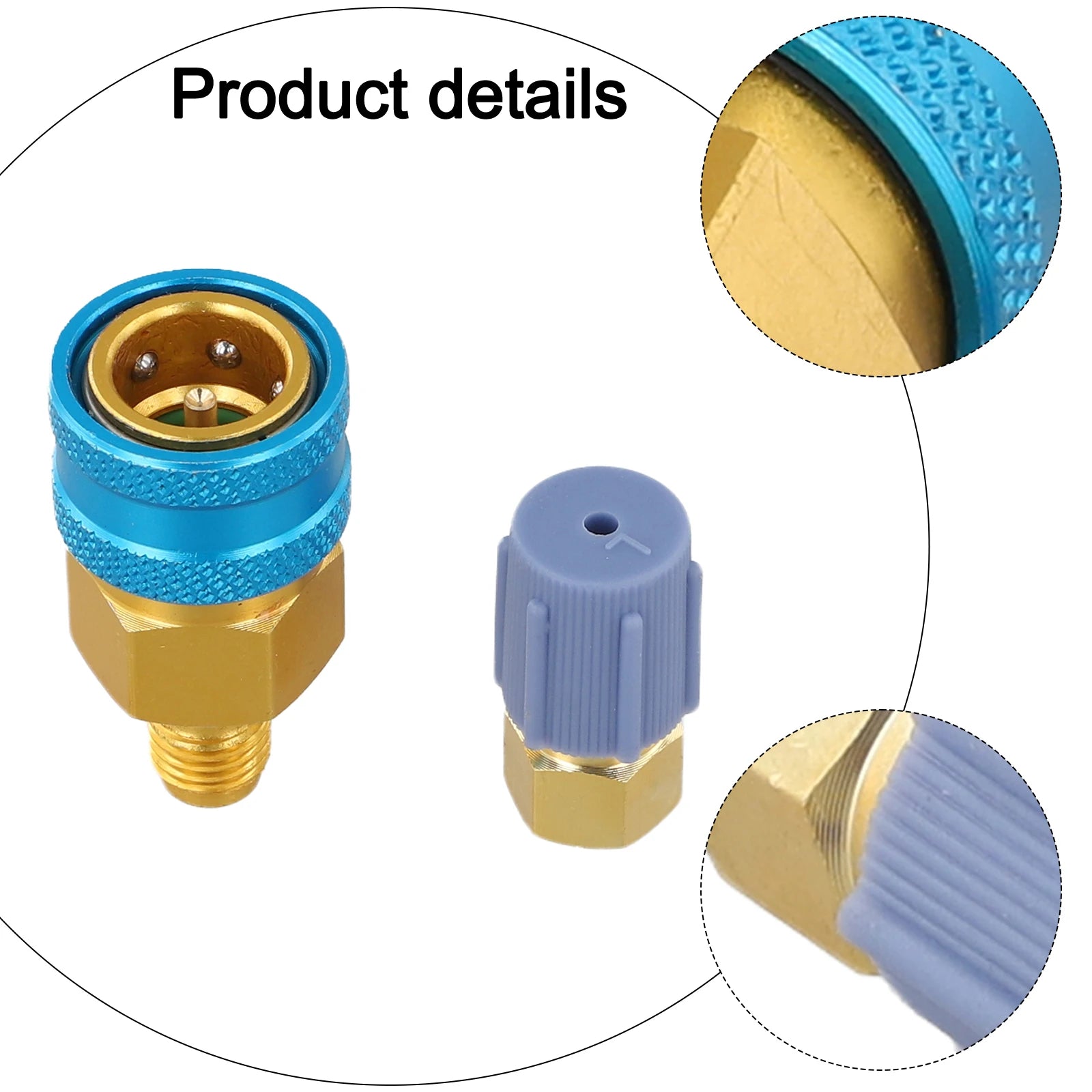 Quick Fitting Coupler  Adapter For R1234YF To  R134A Low Side Quick Coupler  Car Air-Conditioning Hose  Charging Fitting Tool