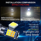 2Pcs Dual Colors H11 H8 9006 HB4 881 H27 High Quality 3030 LED Auto Fog Lamp Car Anti Fog Light Bulb Foglamps Yellow White Amagi