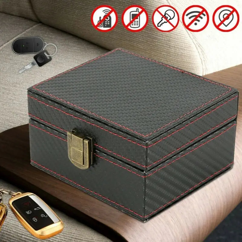 1 Pc Car Key Box Car Key Signal Blocker Box Anti Theft Blocking Pouch Safety Key Fob Protector Radiation Proof Safety