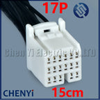 17/22/24/28/31Pin Automotive vehicle central control ecu connector radio mudule Plug 353029-1 For Toyota Honda k20 Nissan proton