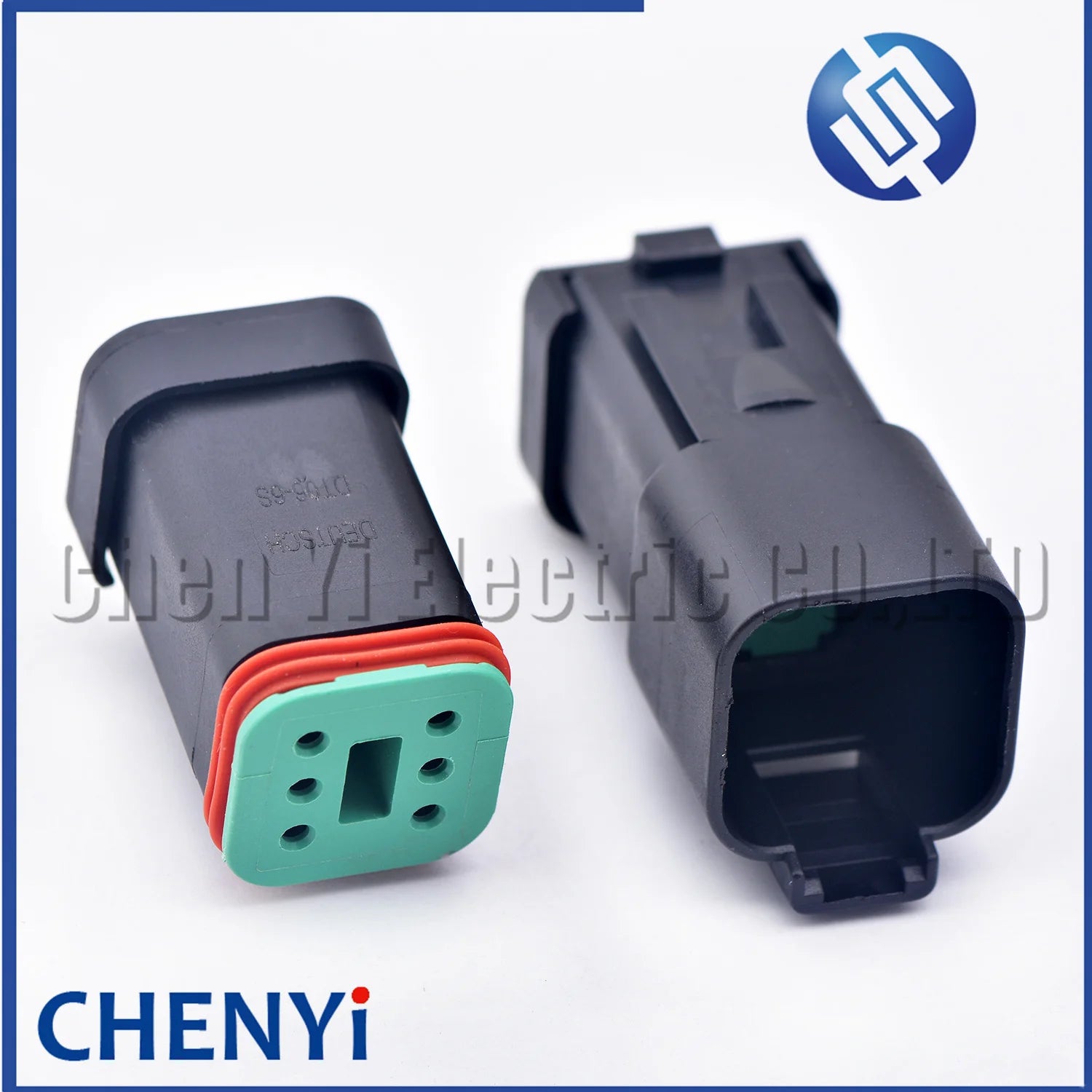 6 Pin Black DT series Connector Waterproof Plug Socket DT06-6S DT04-6P DT06-6S-E005 DT04-6P-E005 For Engineering Vehicle Deutsch