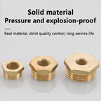 Brass BSP Reducing Hexagon Bushing Adapter Fitting,Male to Female Connector for Fuel,Water,Gas,Oil,1/8" 1/4" 3/8" 1/2" 3/4" 1"