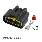 QLW-A-B3F-B High current Automotive Electronic fan 3-hole wiring harness plug DJ70320YB-6.3-11/21