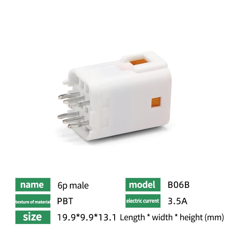 5/10/100 Sets Automotive Connectors JST02R-JWPF-VSLE 2/3/4/6/8 Pin Waterproof Connectors Male and Female Butt Plugs